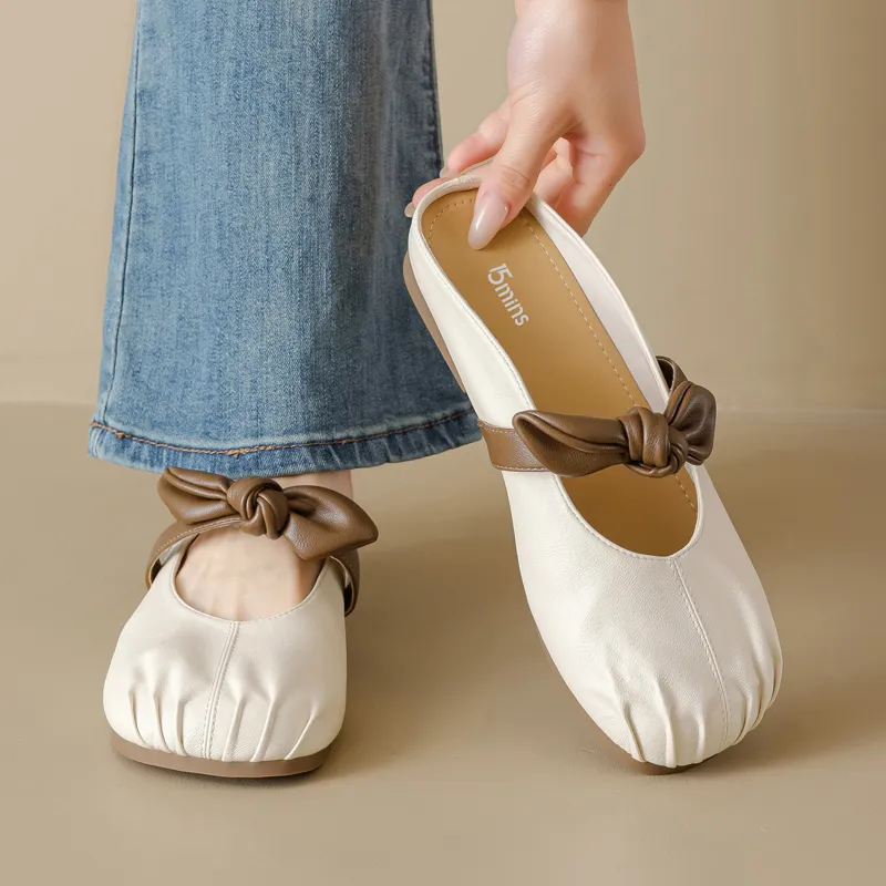 15 MINS Closed Toe Slippers 2.5cm Women's-4