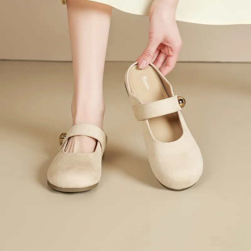 15 MINS Closed Toe Slippers 3cm Women's-3