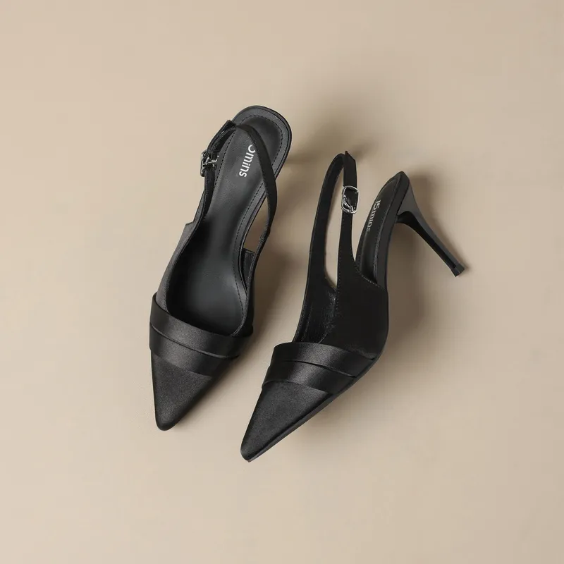 15 MINS Slim Heel High Heels 8.5cm Women's-11