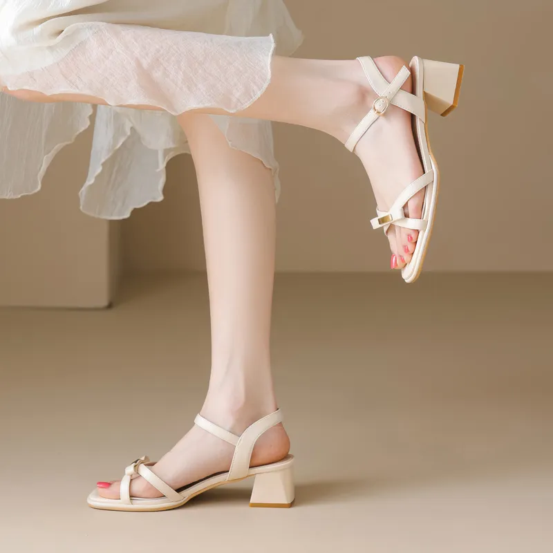 15 MINS One Strap Sandals 5CM Women's-2