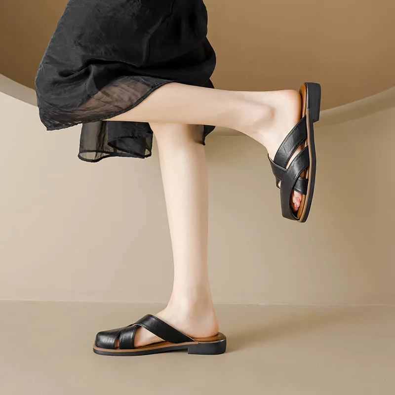 15 MINS Abrasion Resistant Closed Toe Slippers Women's-11