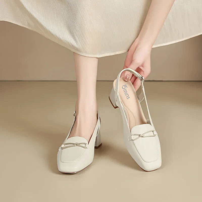 15 MINS High Heels Women's Beige/Apricot-5