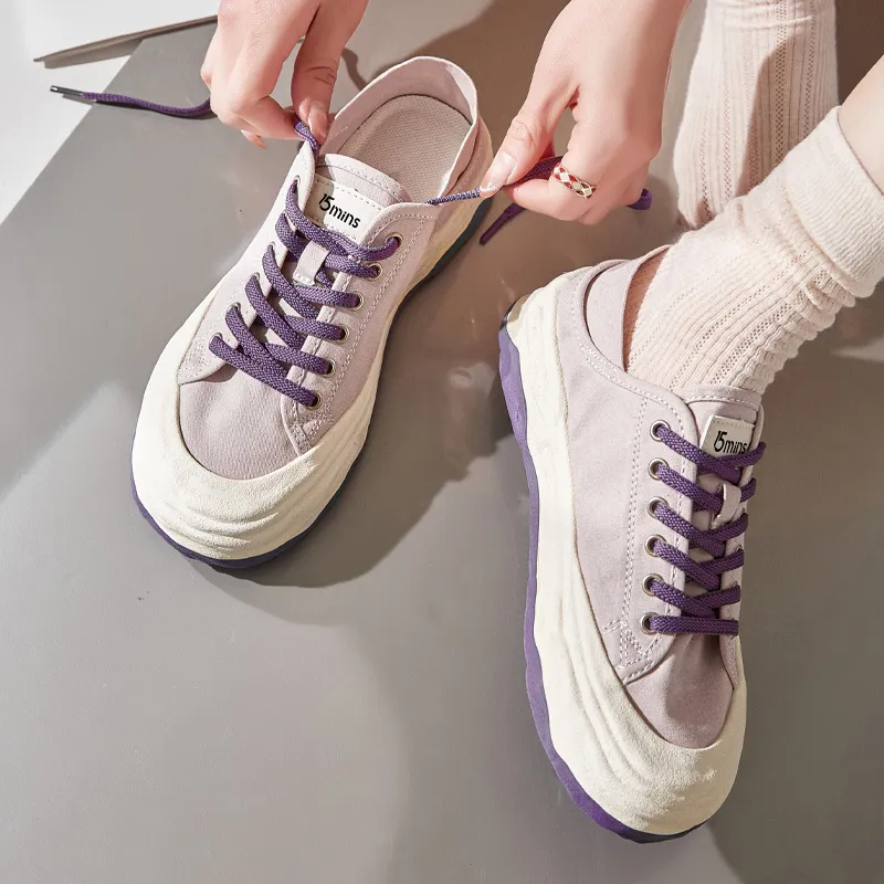 15 MINS Canvas Shoes 3cm Women's-16