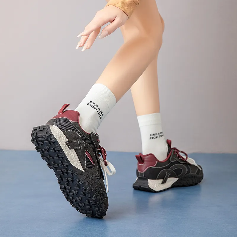 15 MINS Lightweight Breathable Height Increasing Low Top Chunky Sneakers Women's-11
