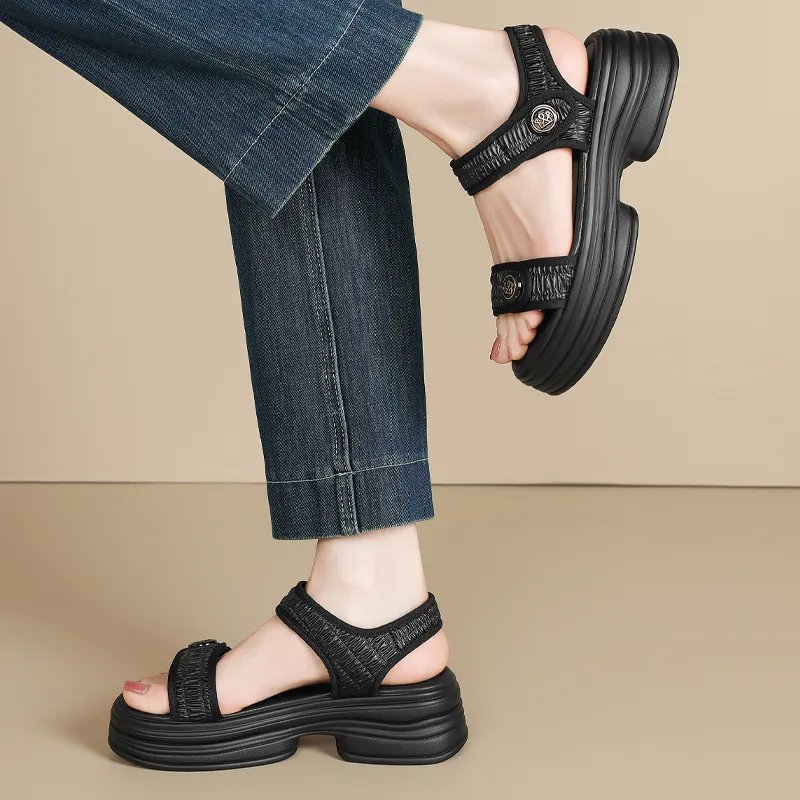 15 MINS One Strap Sandals 5.5cm Women's-8