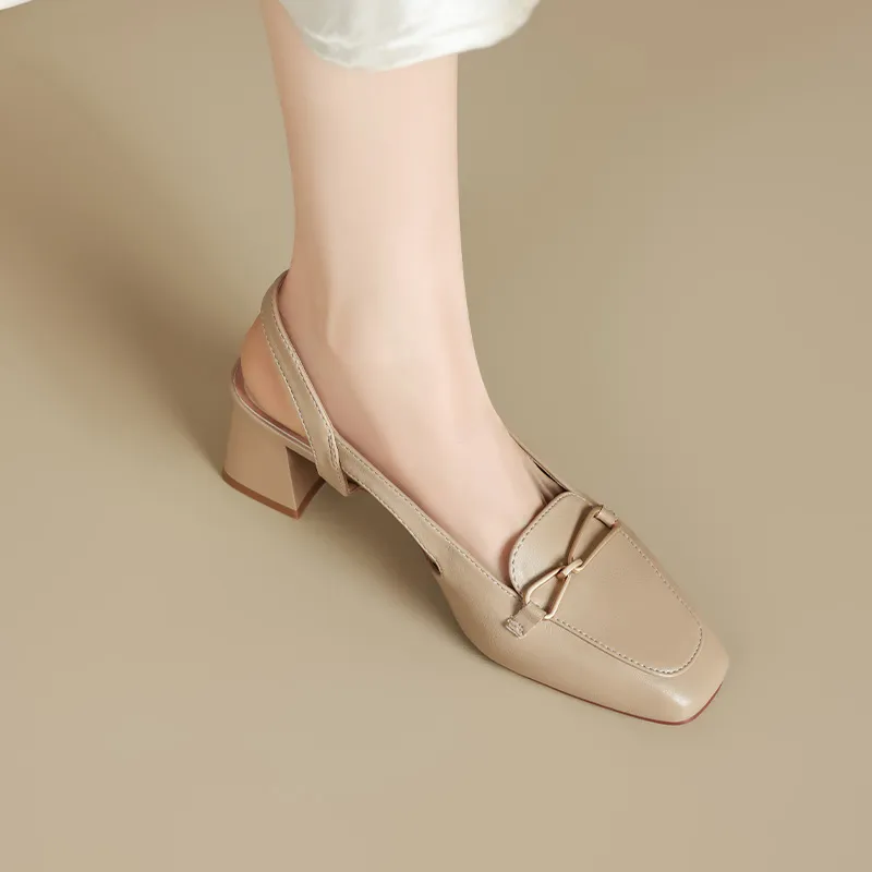 15 MINS High Heels Women's Beige/Apricot-9