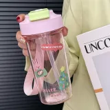 Pink[Korean Style Stickers 1 Box+Cup Cleaning Brush]