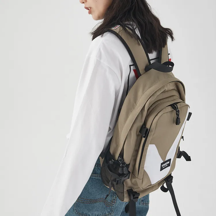 Vision Street Wear Polyester Backpack Regular Unisex Khaki-3