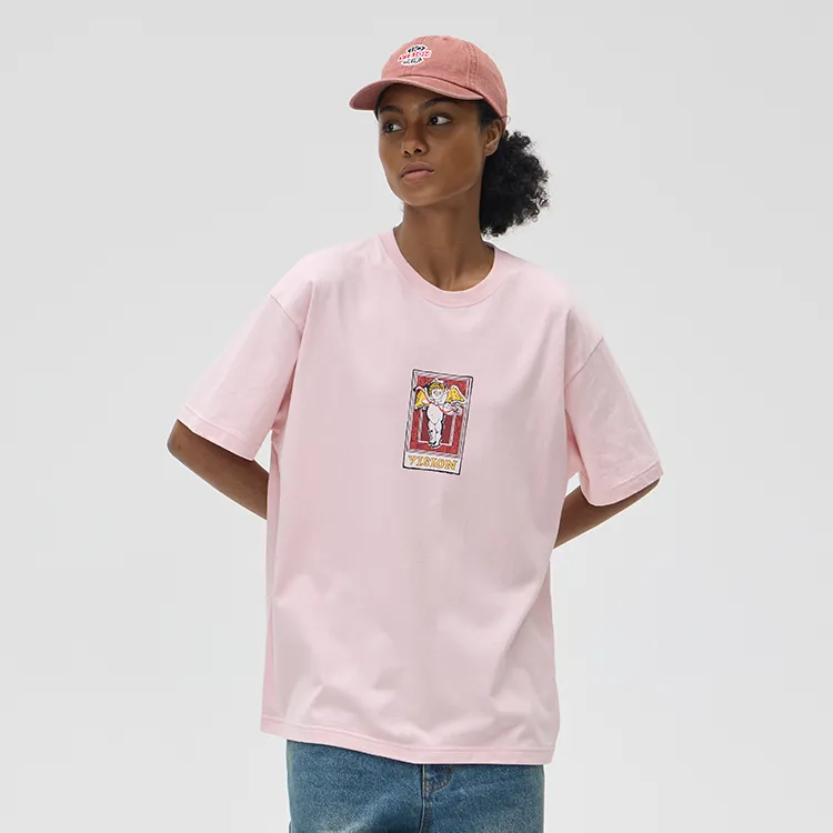 Vision Street Wear T Shirt Unisex Pink-2
