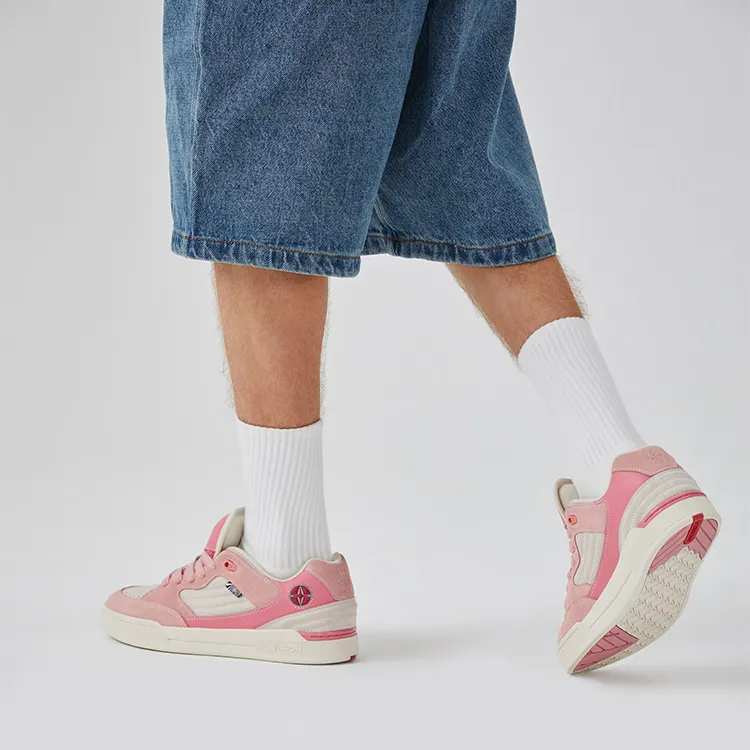 Vision Street Wear Savvy Puffy Shoes Low Top Skateboard Shoes Unisex Milkshake Pink-7
