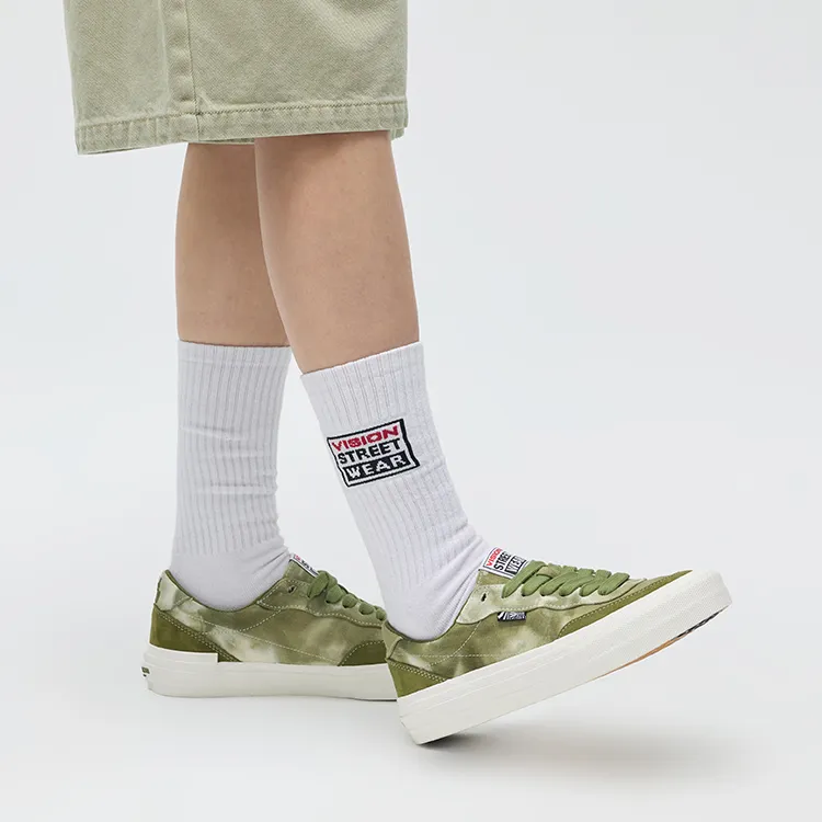 Vision Street Wear Flat Top Low Top Skateboard Shoes Unisex Forest Green-7