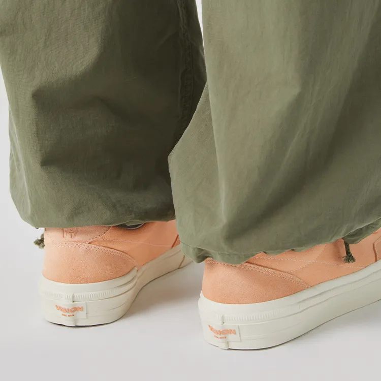 Vision Street Wear Flat Top Low Top Skateboard Shoes Unisex Soft Peach-9