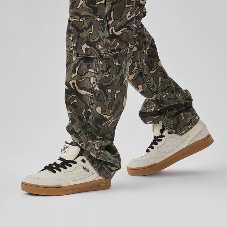 Vision Street Wear Savvy Skateboard Shoes Unisex Low Top White-6