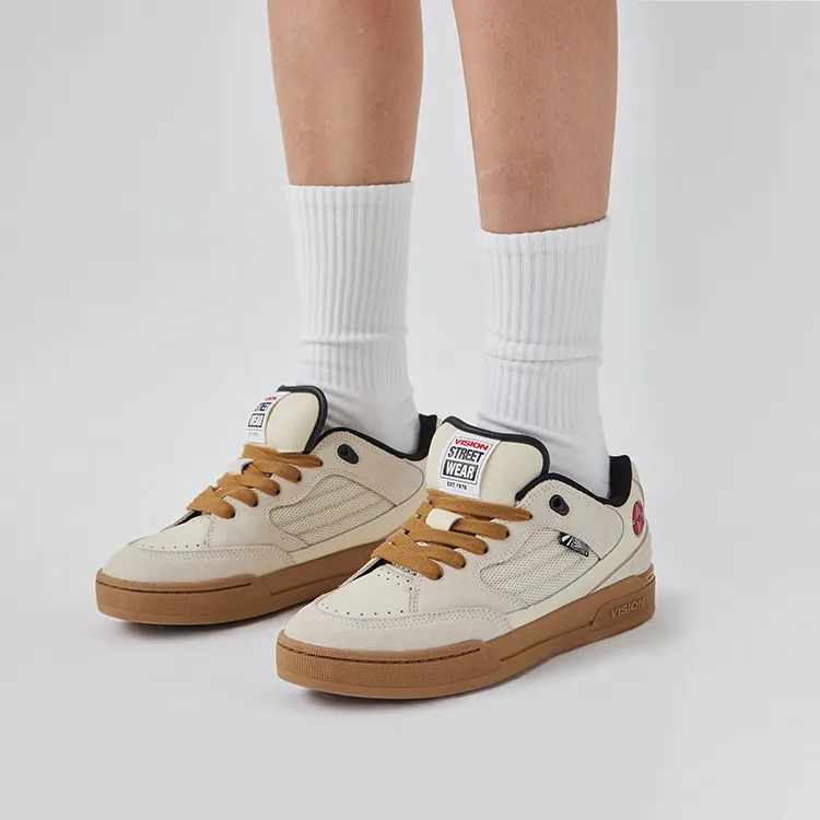 Vision Street Wear Savvy Skateboard Shoes Unisex Low Top White-8