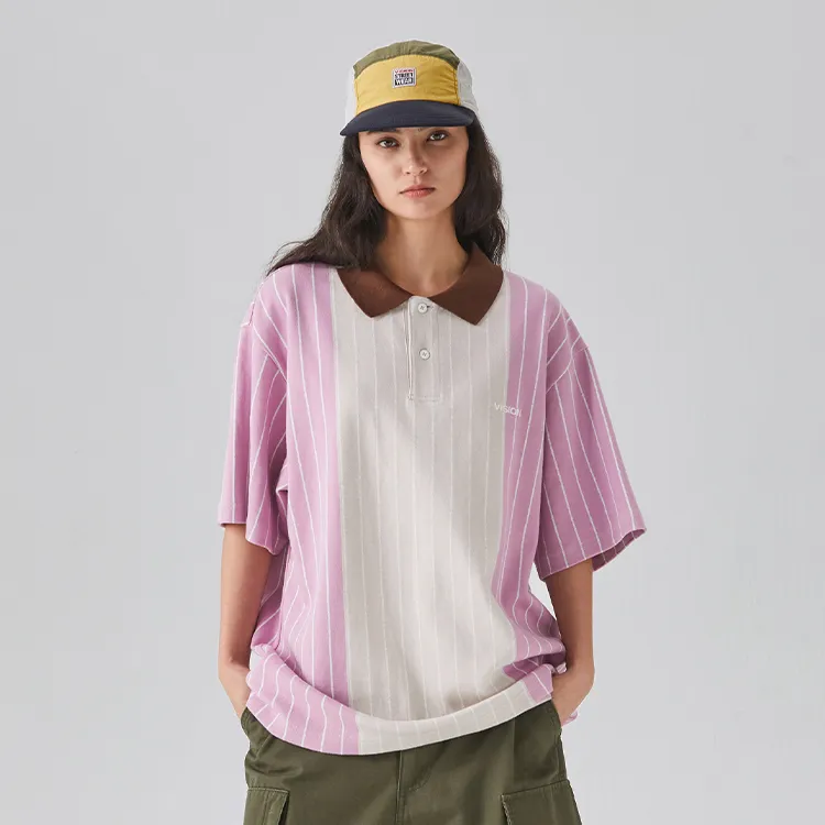 Vision Street Wear SS24 Polo Shirt Unisex Light Purple-2