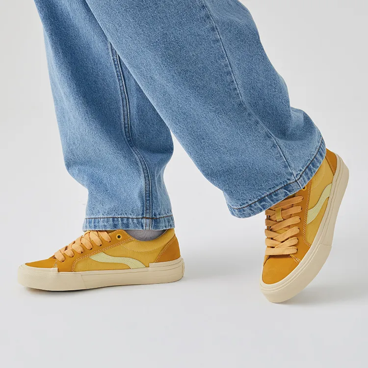 OddCIRKUS x Vision Street Wear Astley Pro Low Top Skateboard Shoes Unisex Sunset Yellow-6
