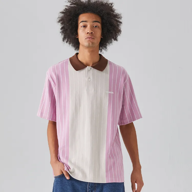 Vision Street Wear SS24 Polo Shirt Unisex Light Purple-6
