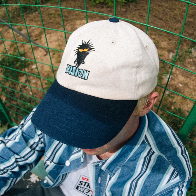 Vision Street Wear Cotton Baseball Caps Unisex White-3