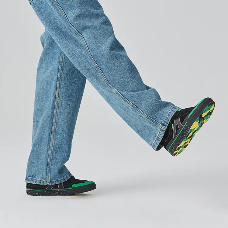 SHAKE JUNT x Vision Street Wear Low-Top Skateboard Shoes Unisex Black Green-9