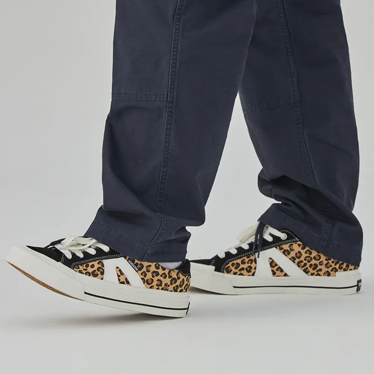 Vision Street Wear V76 Low Top Skateboard Shoes Unisex Leopard Print-6