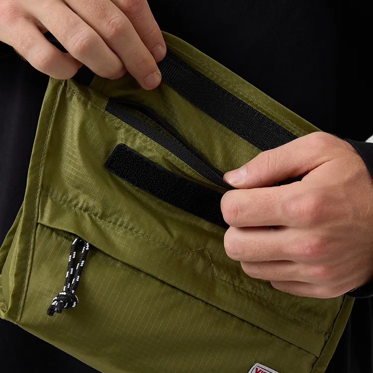 Vision Street Wear Polyamide Crossbody Bag Unisex Army Green/Purple-2