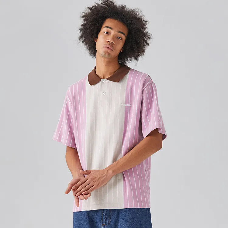 Vision Street Wear SS24 Polo Shirt Unisex Light Purple-5