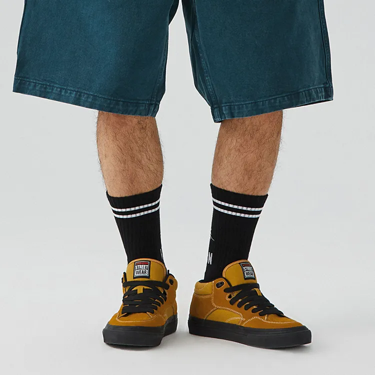 Vision Street Wear Concave Mid Top Skateboard Shoes Unisex Sunset Yellow-6