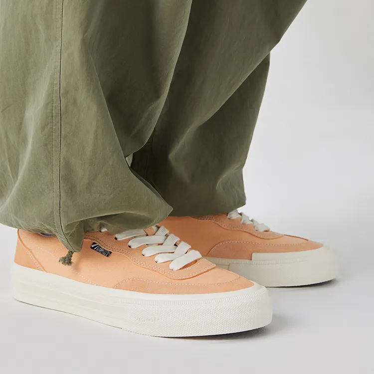 Vision Street Wear Flat Top Low Top Skateboard Shoes Unisex Soft Peach-7