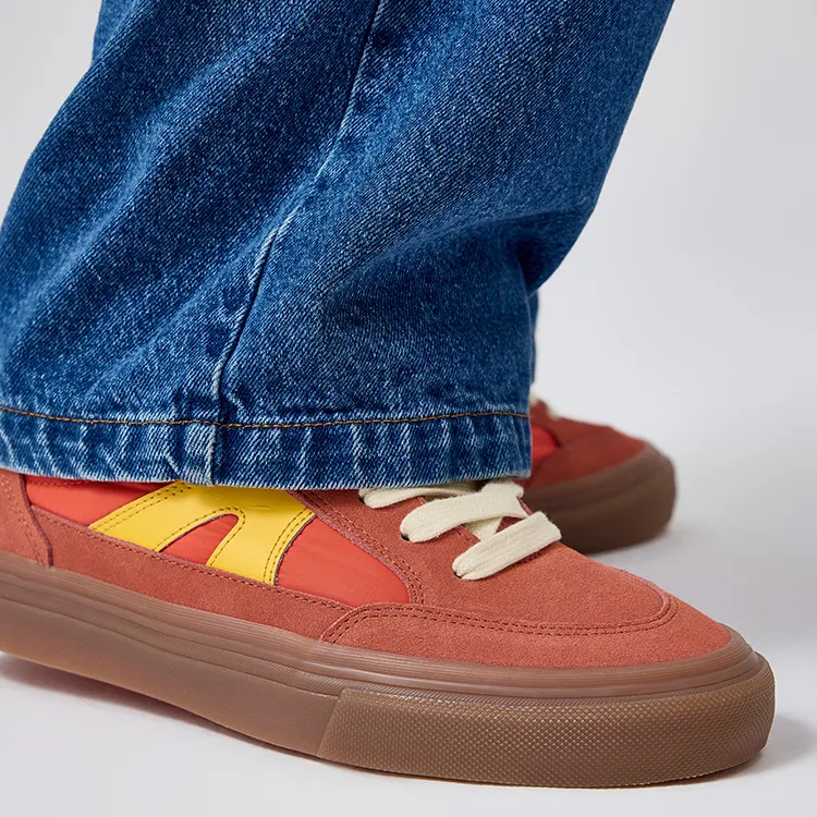 Vision Street Wear Stick Low Top Skateboard Shoes Unisex Spessartine Orange-8