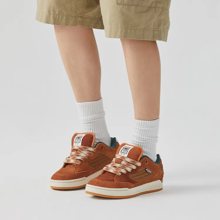 Vision Street Wear Savvy Collection Low Top Skateboard Shoes Unisex Caramel Turkey Color-8