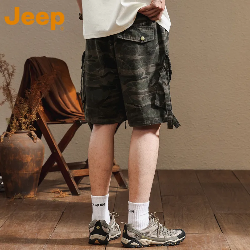 Jeep Outdoor Casual Shorts Men's Army Green-6