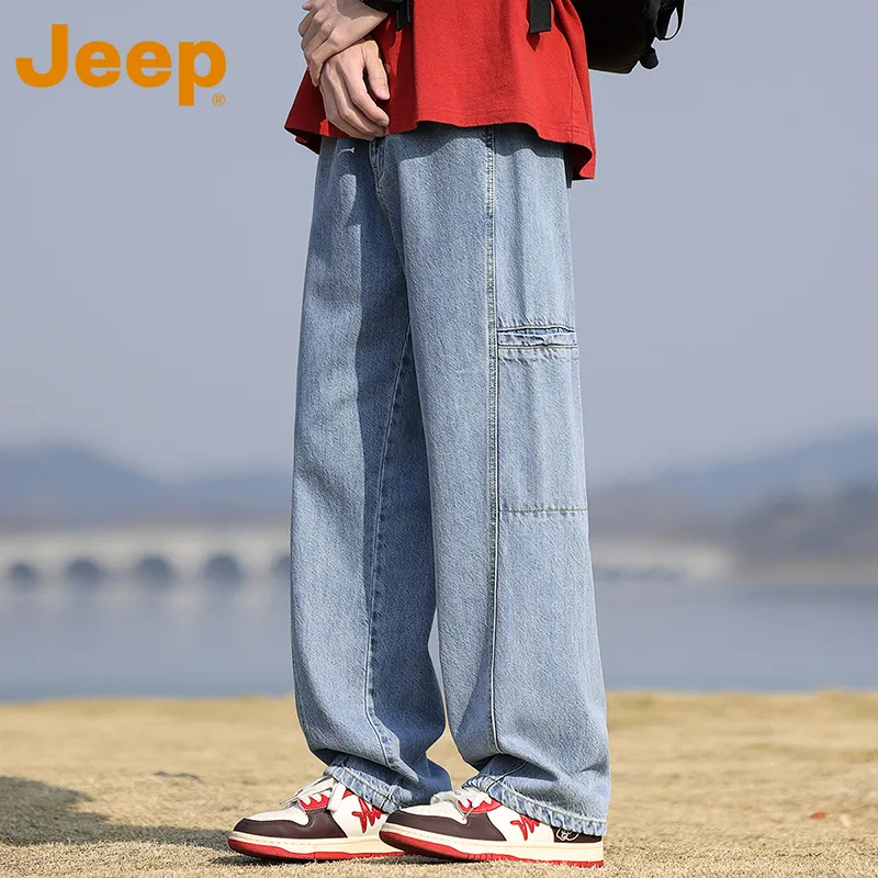 Jeep Fashion Sports Collection Jeans Unisex-3