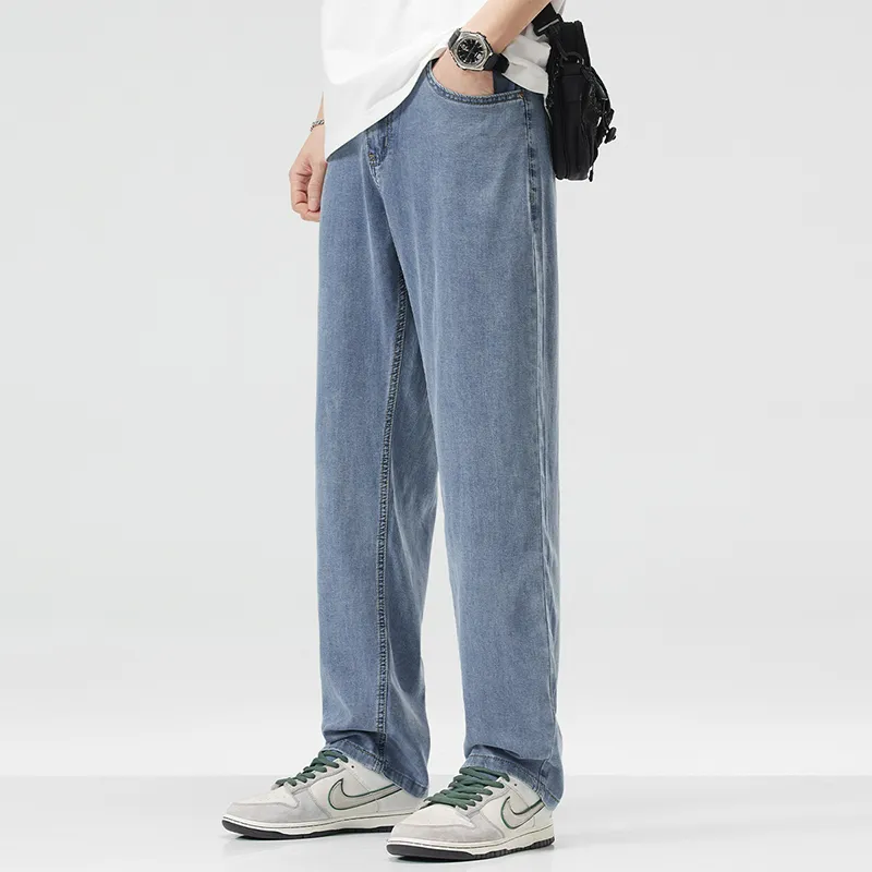 Jeep Fashion Sports Collection Jeans Unisex Light Gray Blue-4