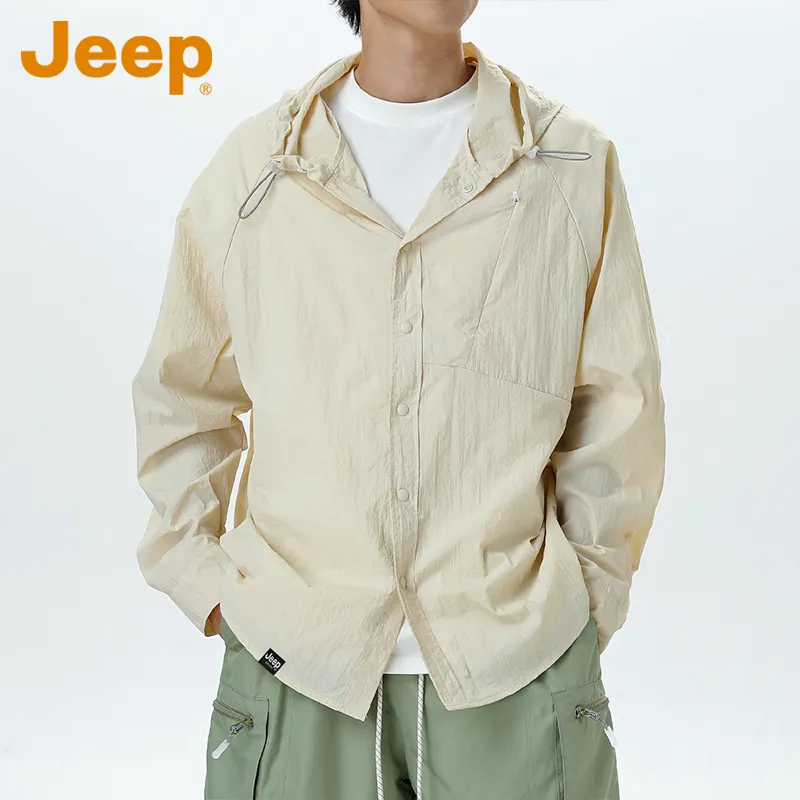 Jeep Super Light UV Protection Sun Protection Clothing Unisex-17