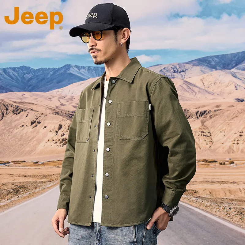 Jeep Outdoor Casual Shirt Unisex-11