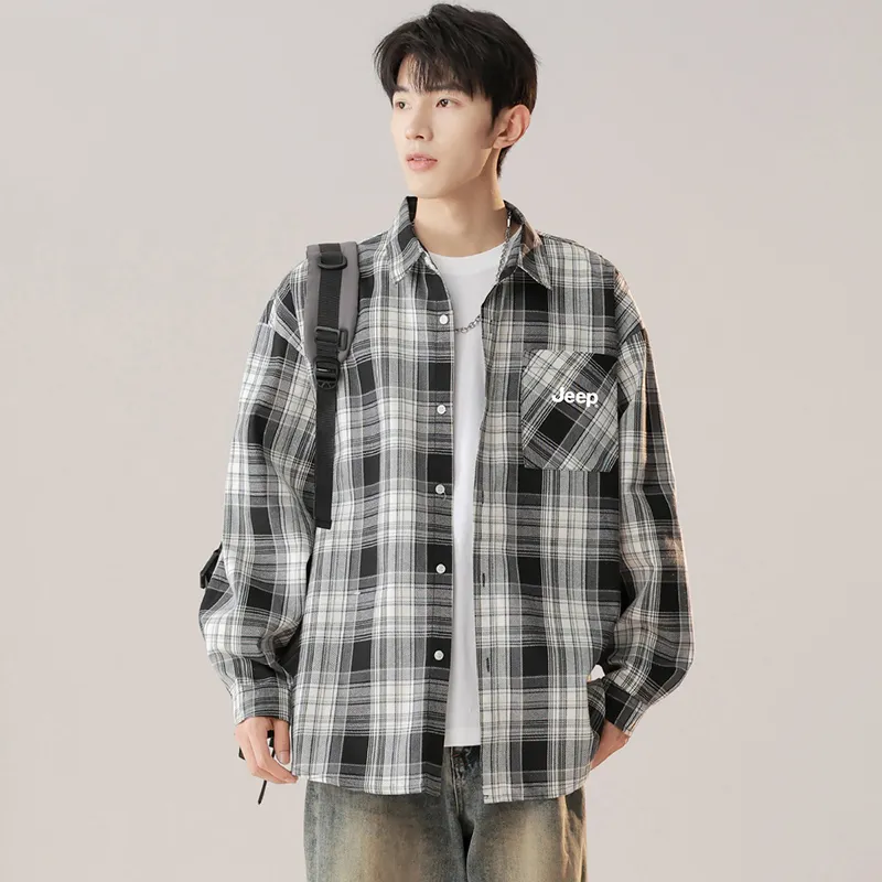 Jeep Outdoor Casual Shirt Unisex Black-2