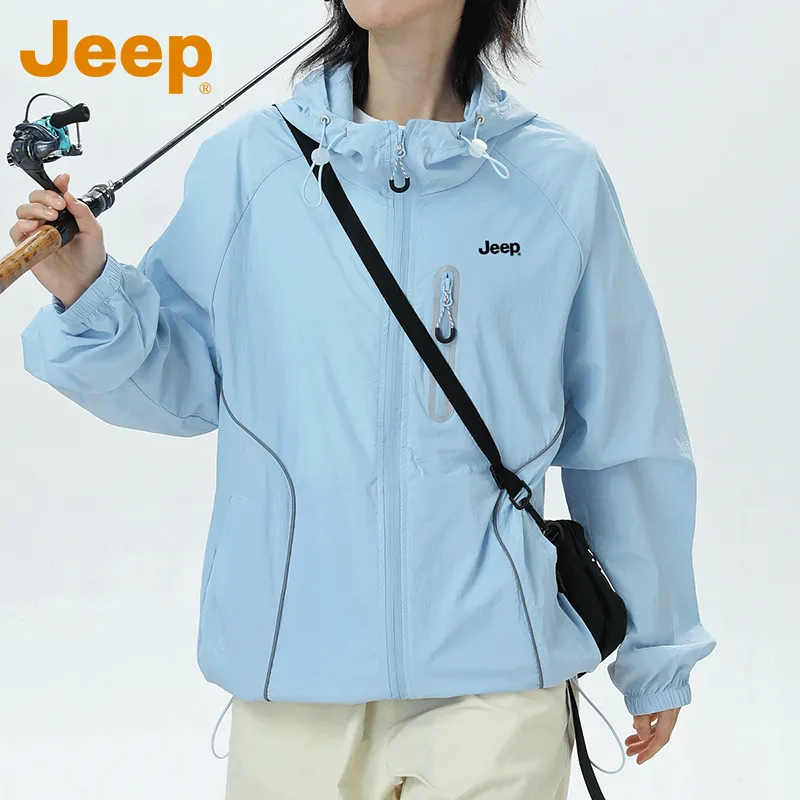 Jeep Super Light UV Protection Sun Protection Clothing Unisex-11
