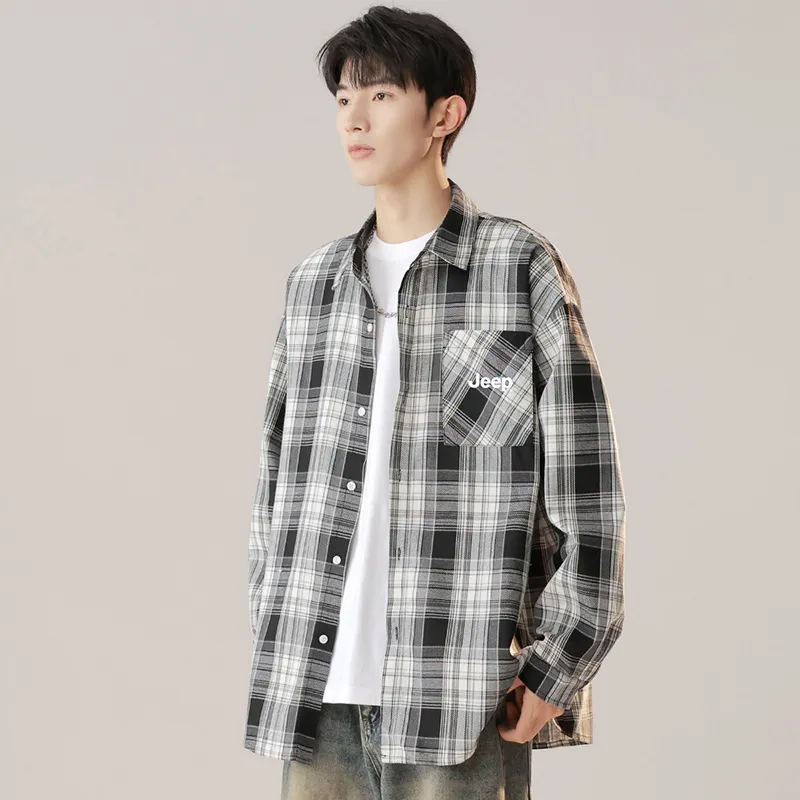 Jeep Outdoor Casual Shirt Unisex Black-5