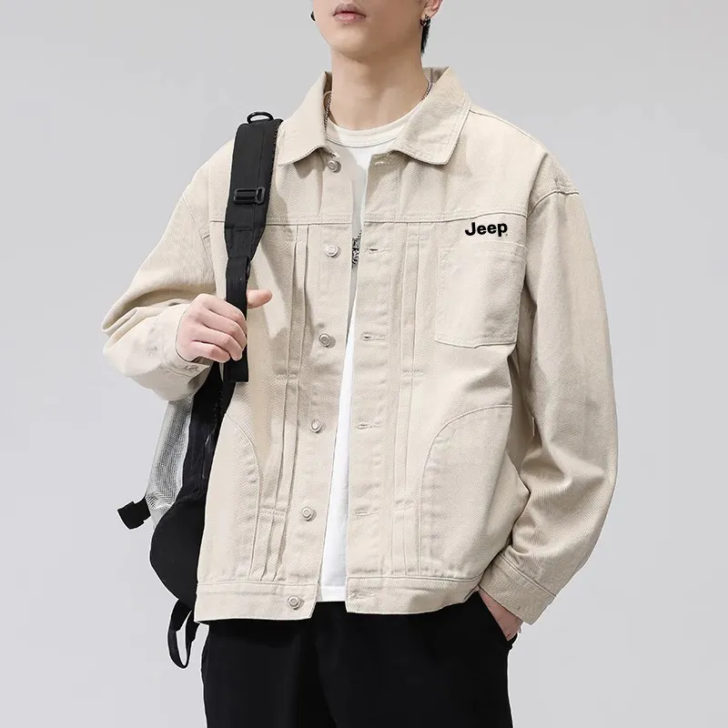 Jeep Denim Jacket Unisex Apricot-3