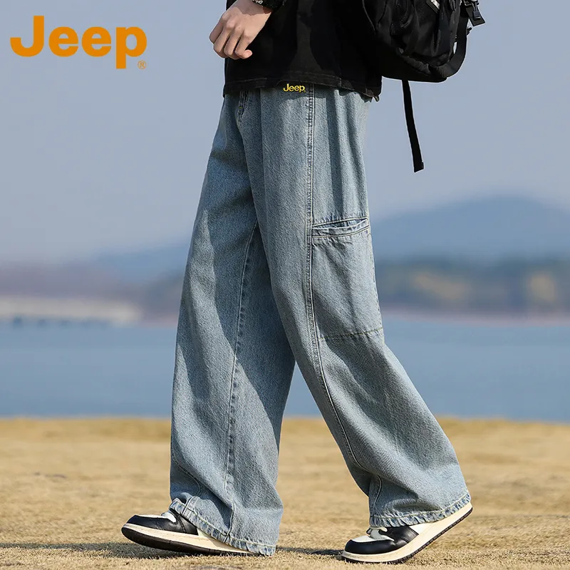 Jeep Fashion Sports Collection Jeans Unisex-13