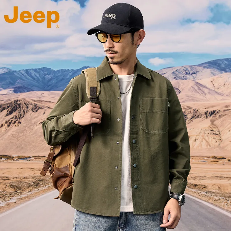 Jeep Outdoor Casual Shirt Unisex-12