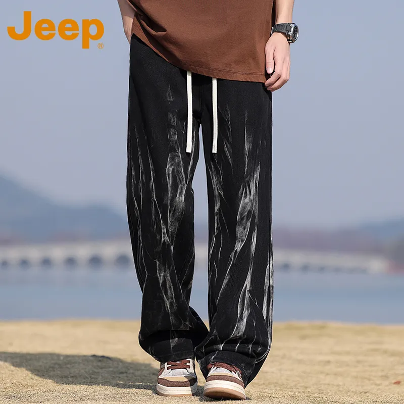 Jeep Fashion Sports Collection Jeans Unisex-2