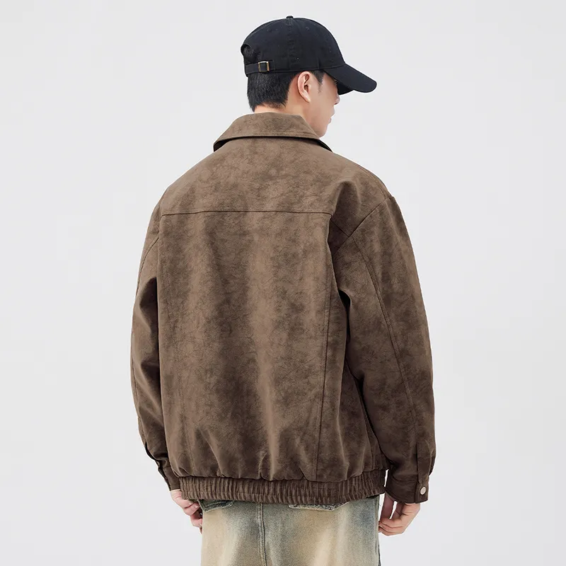 Jeep Fashion Sports Collection Leather Jacket Unisex-23