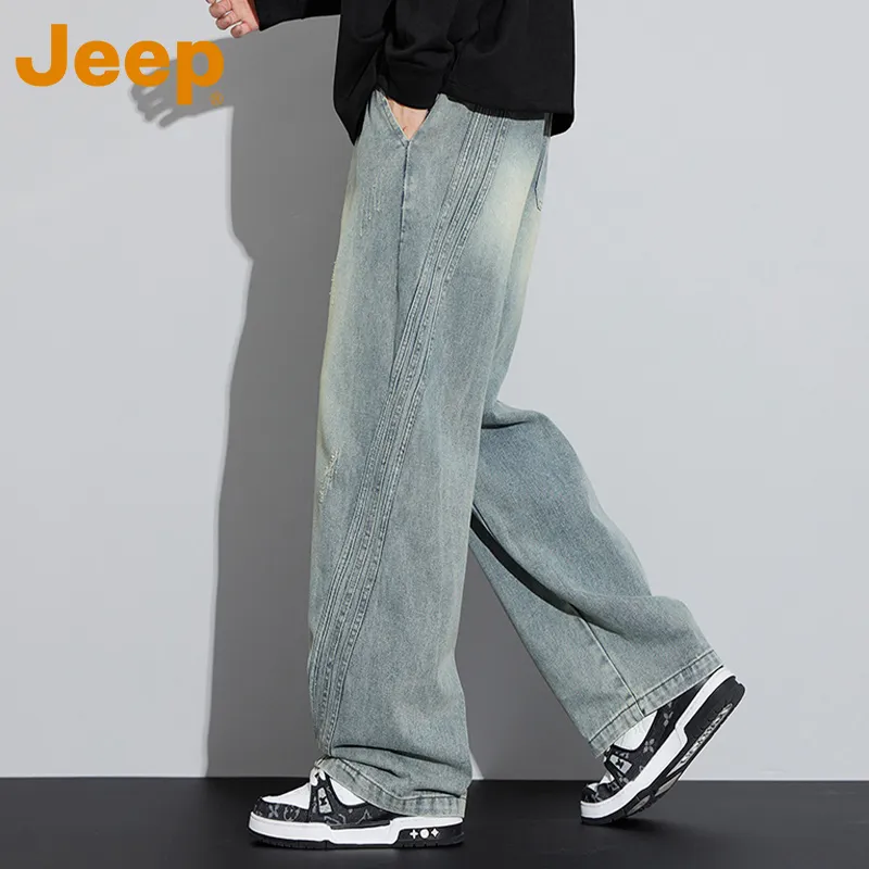 Jeep Fashion Sports Collection Jeans Unisex-5