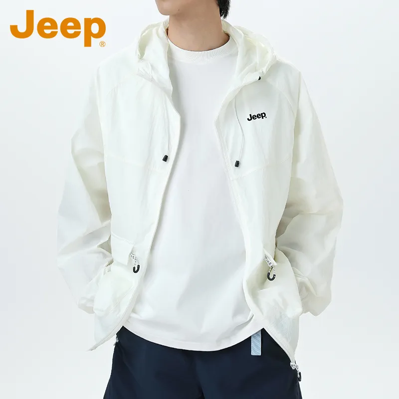 Jeep Super Light Breathable UV Protection Sunscreen Sun Protection Clothing Unisex-5