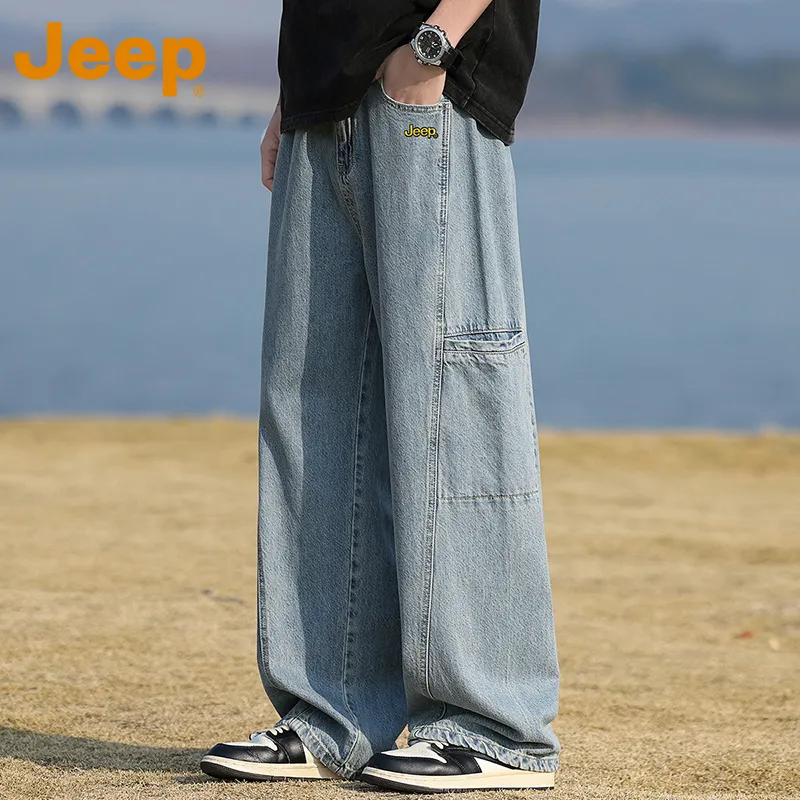 Jeep Fashion Sports Collection Jeans Unisex-14