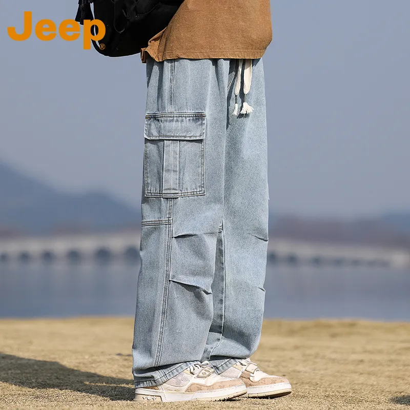 Jeep Fashion Sports Collection Jeans Unisex-4