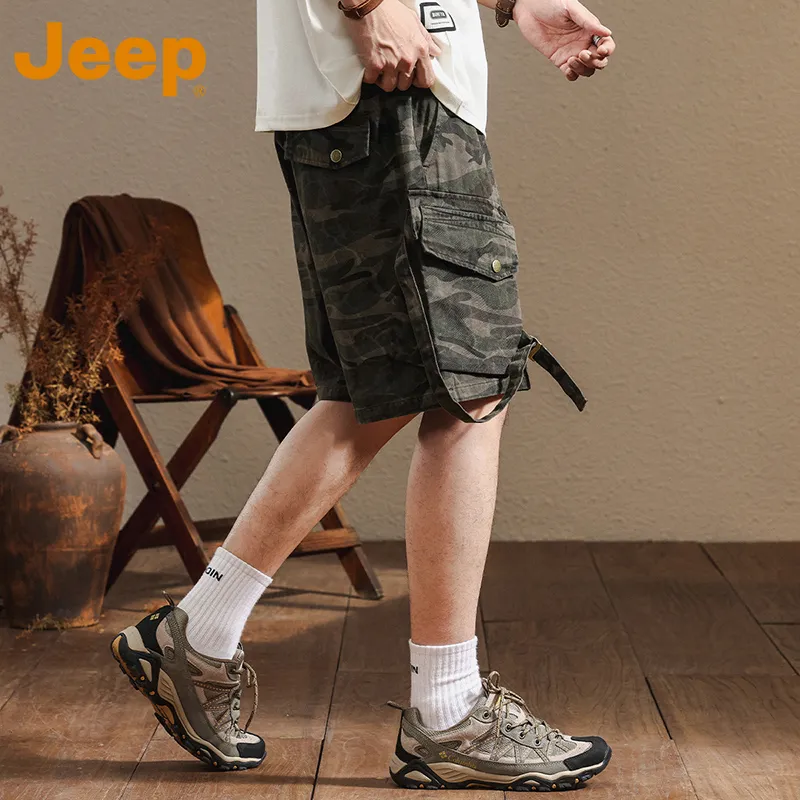 Jeep Outdoor Casual Shorts Men's Army Green-5