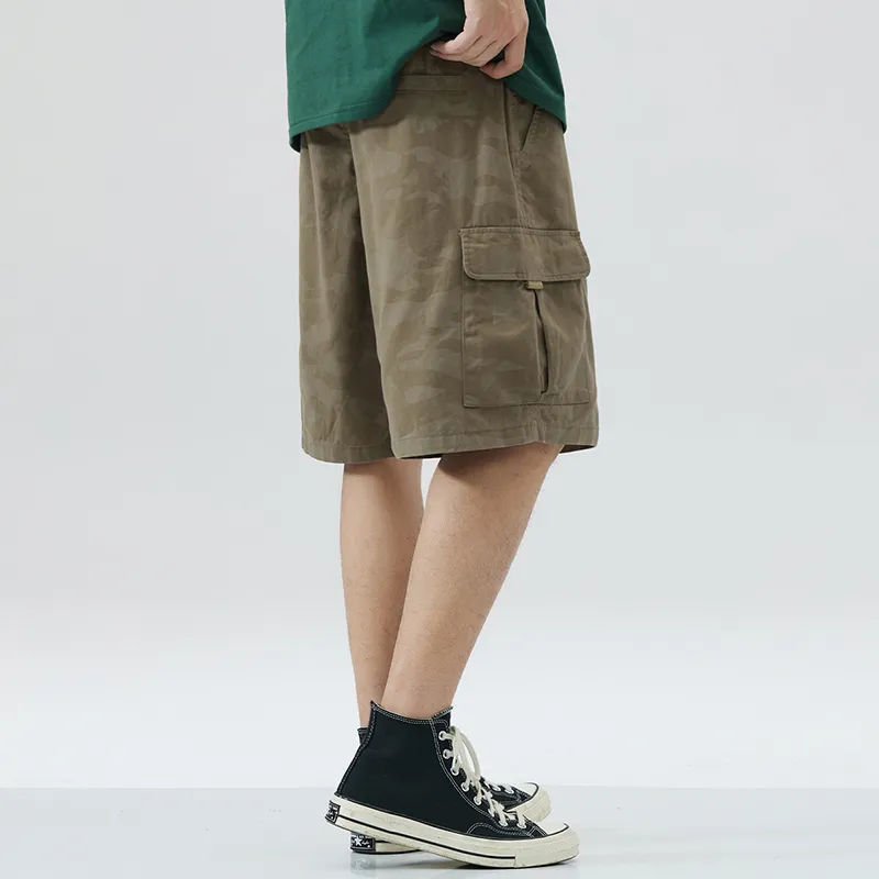 Jeep Fashion Sports Collection Cargo Shorts Unisex Dark Khaki-3