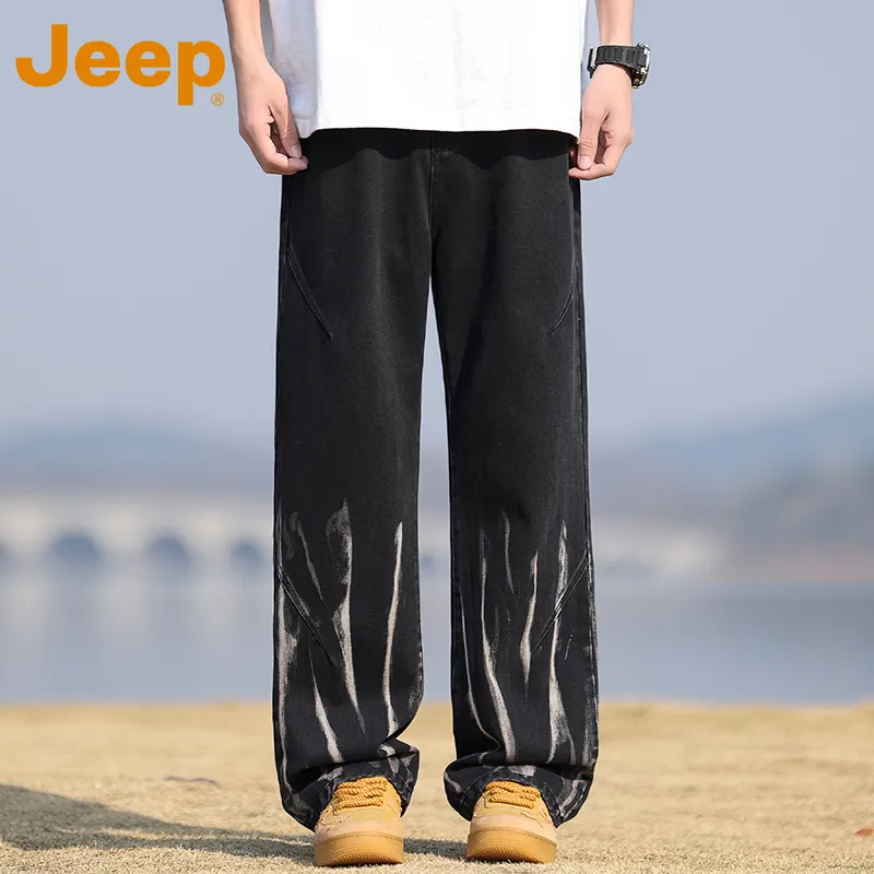 Jeep Fashion Sports Collection Jeans Unisex-2